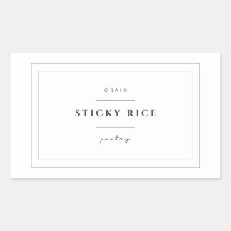 Sticky Rice Food Label Stickers