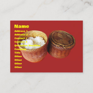 Sticky Rice [Khao Niao] Thai Lao Food Business Card