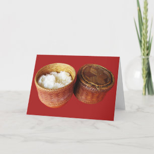 Sticky Rice [Khao Niao] Thai Lao Food Card