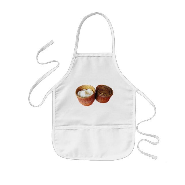Sticky Rice [Khao Niao] Thai Lao Food Kids Apron (Front)