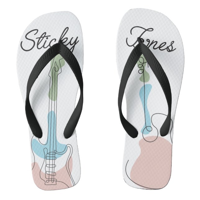 Sticky Tunes | Flip-Flops | "Let Music Speak" Flip Flops (Footbed)
