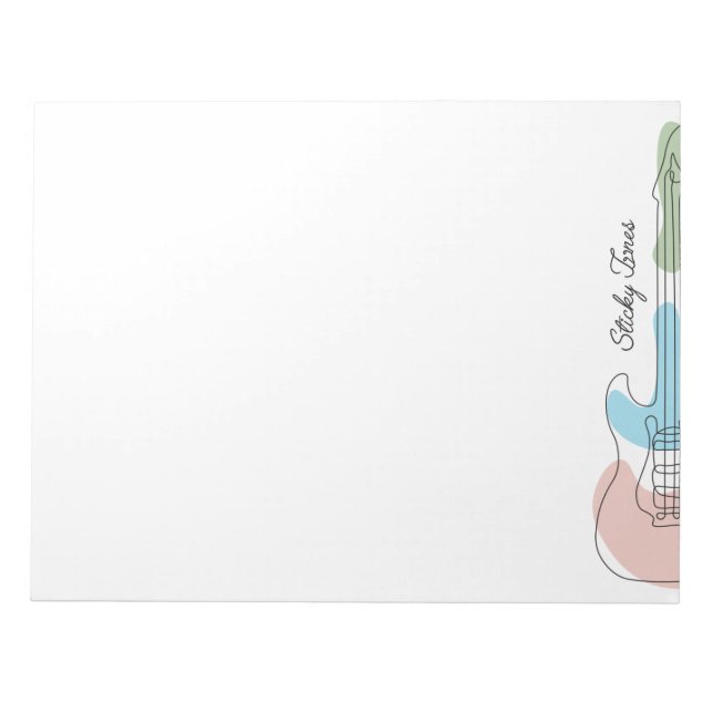 Sticky Tunes | Notizblock | Let Music Speak  Notepad (Front)