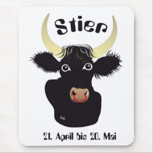 Stier 21. April bis 20. Mai Mauspad Mouse Mat