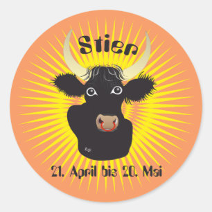 Stier 21 April to 20 May sticker