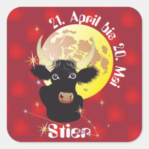 Stier 21 April to 20 May sticker