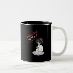 'Stiffnecked No More' Hebrew Israelite Design Two-Tone Coffee Mug