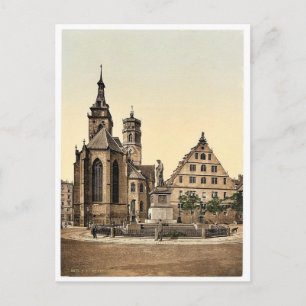 Stiftkirche, Stuttgart, Wurtemburg, Germany rare P Postcard