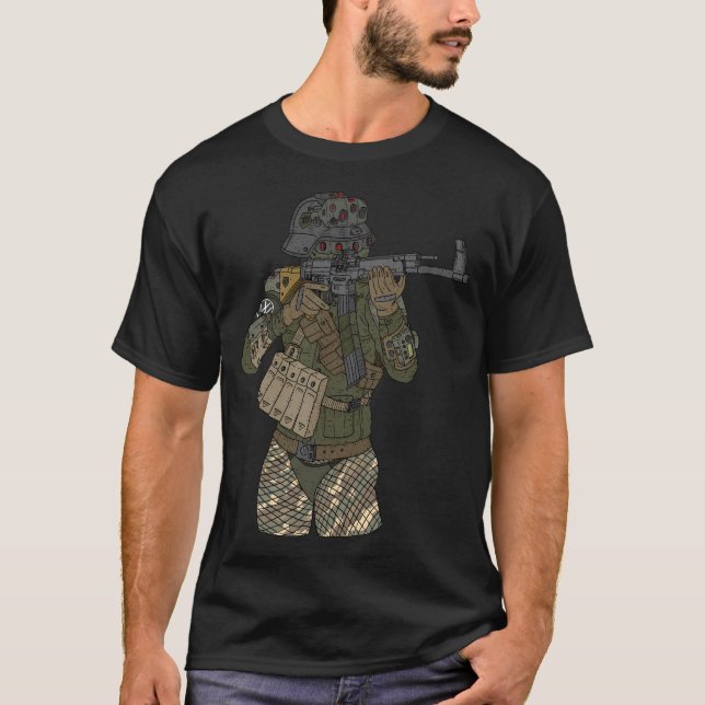Stig 44. German Sci Fi Soldier. T-Shirt (Front)