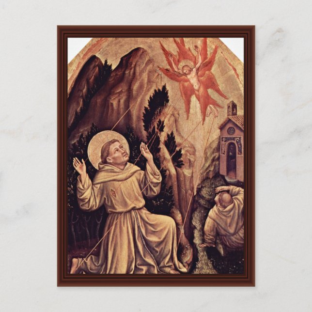 Stigmatisation Of St. Francis Postcard (Front)