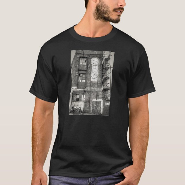 Stik Man Graffiti, Shoreditch London T-Shirt (Front)