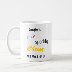 Stiletto Bowl XLV Pink Sparkly Cheesy Mug