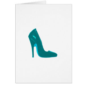 Stiletto Heel Right Side Cyan The MUSEUM Zazzle Gi