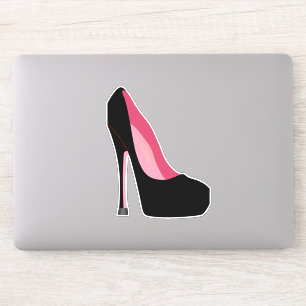 STILETTO HIGH HEEL SHOE CUSTOM CUT DECAL STICKER