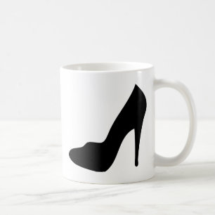 stiletto high heeled shoe icon coffee mug