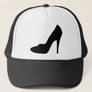 stiletto high heeled shoe icon trucker hat