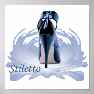 Stiletto on a Pedestal Poster