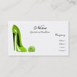 Stiletto Shoe Art Business Cards