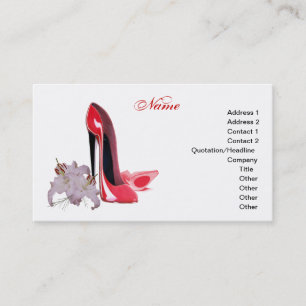 Stiletto Shoe Art Business Cards