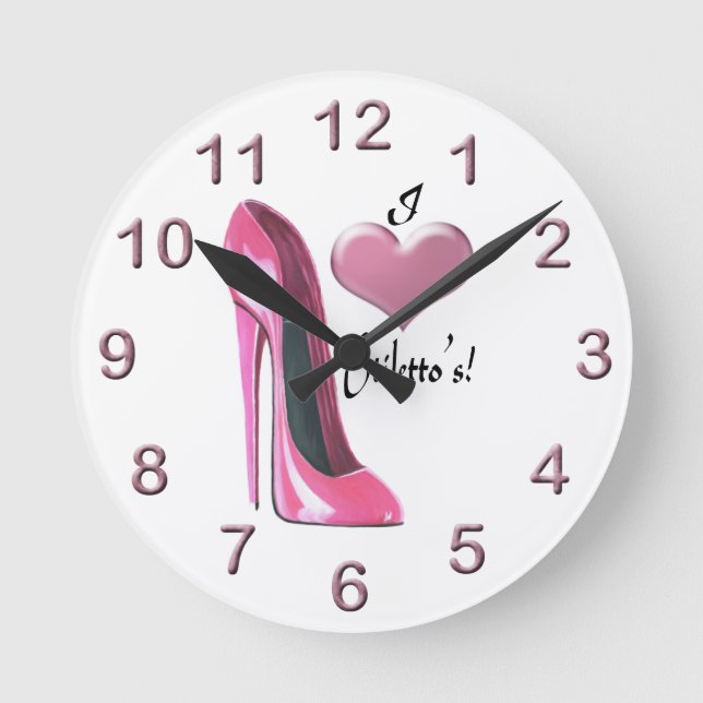 Stiletto Shoe Art Clocks (Front)
