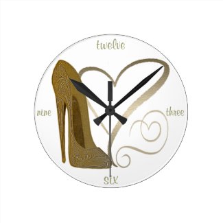 Stiletto Shoe Art Clocks