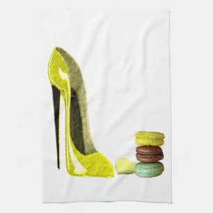 Stiletto shoe art kitchen towels