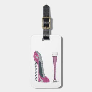 Stiletto Shoe Art Luggage Tags