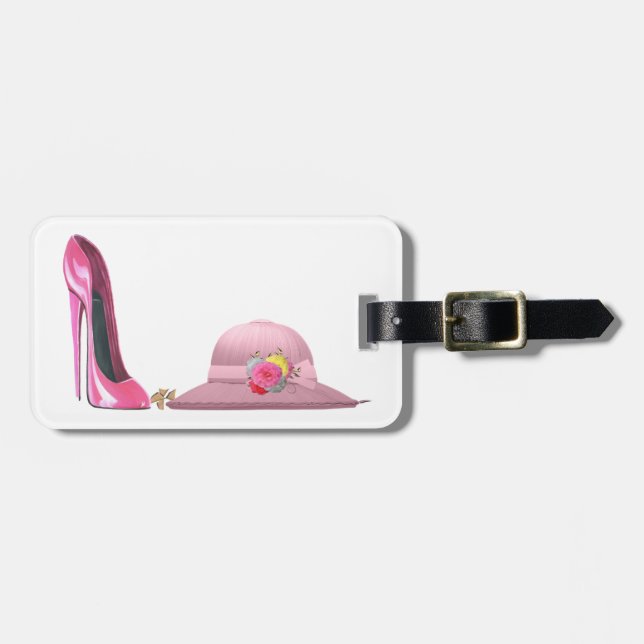 Stiletto Shoe Art Luggage Tags (Front Horizontal)