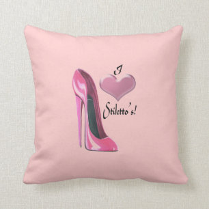Stiletto Shoe Art Pillows