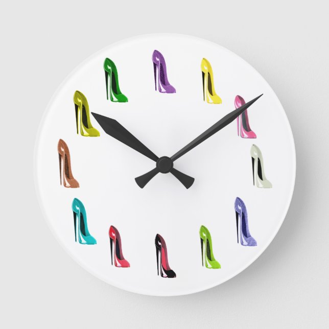Stiletto Shoes Art Galore Clock (Front)
