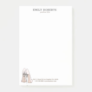 Stiletto shoes illustration post-it notes