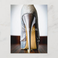 Stiletto Wedding Shoe add your photo Thank You