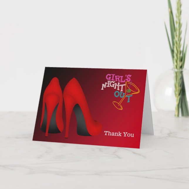 Stilettos Thank You Card (Front)