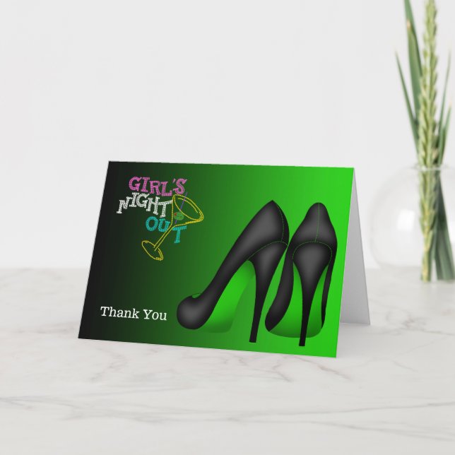 Stilettos Thank You Card (Front)