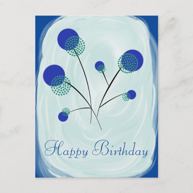 Stilisierte Blumen Postcard (Front)