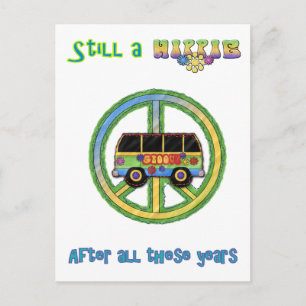 Still a Hippie After All These Years Postcard