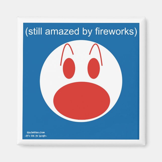 Still Amazed By Fireworks Magnet (Front)