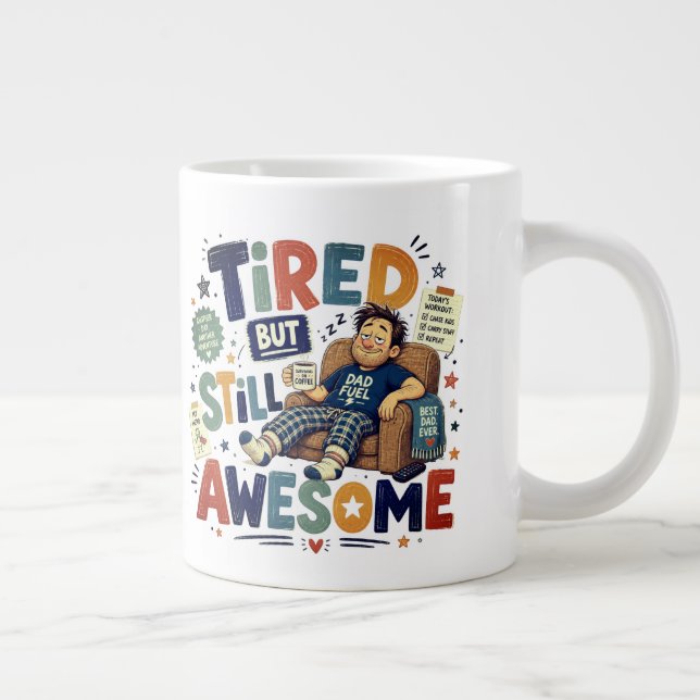 Still Awesome  Large Coffee Mug (Right)