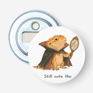 Still Cute Tho Vampire Bearded Dragon Art Bottle Opener