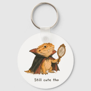 Still Cute Tho Vampire Bearded Dragon Art Key Ring