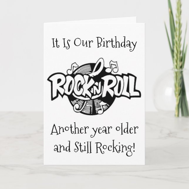 STILL "DANCING" ON OUR "MUTUAL BIRTHDAY" CARD (Front)