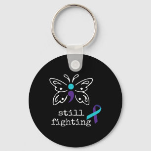 Still Fighting - Semicolon Gift Suicide Prevention Key Ring