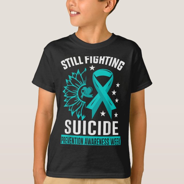 Still Fighting Suicide Prevention Awareness Purple T-Shirt (Front)