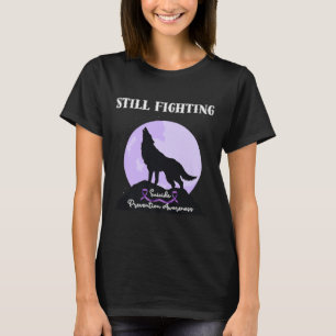 Still Fighting Suicide Prevention Awareness Wolf P T-Shirt