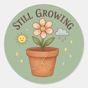 Still Growing – Healing Flower Kintsugi Sticker