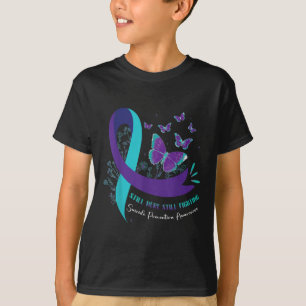 Still Here Still Fighting Suicide Prevention Purpl T-Shirt