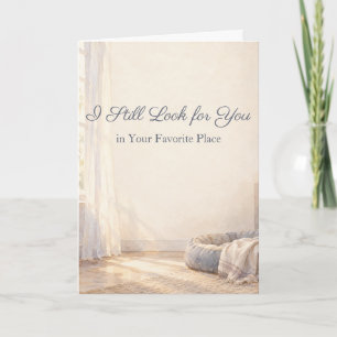 Still Home Watercolor Dog Loss Sympathy Card