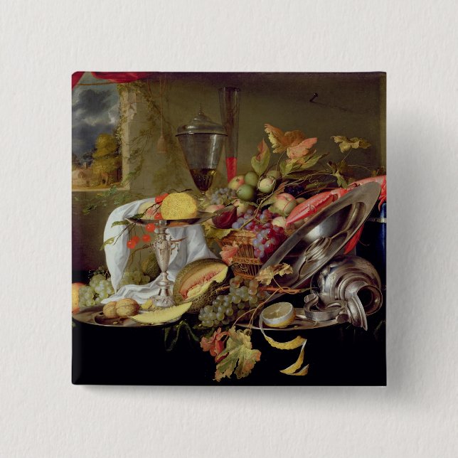 Still Life 15 Cm Square Badge (Front)