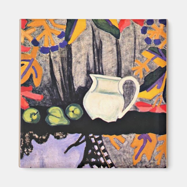 Still Life, 1910 painting by Olga Rozanova, Magnet (Front)