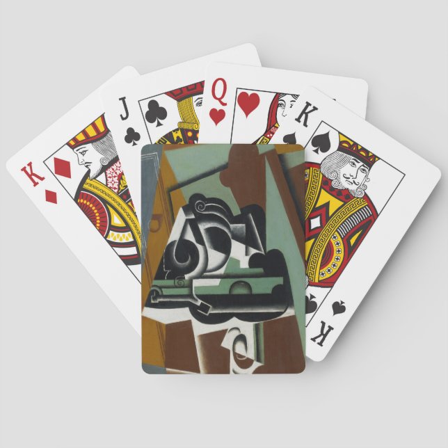 Still Life, 1917 (oil on panel) Playing Cards (Back)