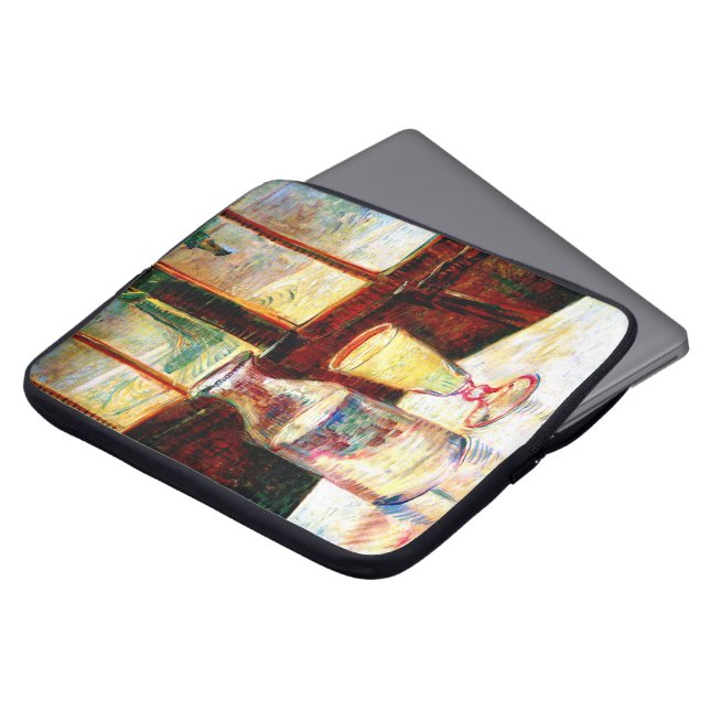 Still Life Absinthe Van Gogh Fine Art Laptop Sleeve (Front Top)